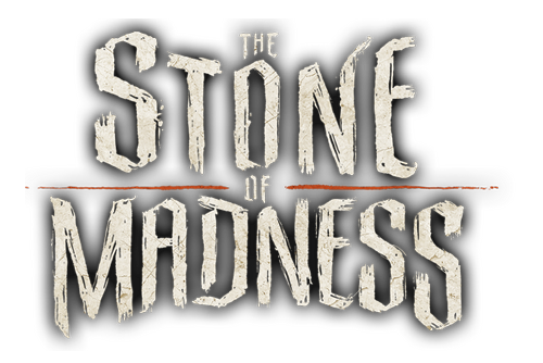 The Stone of Madness logo for a tactical stealth game set in a monastery