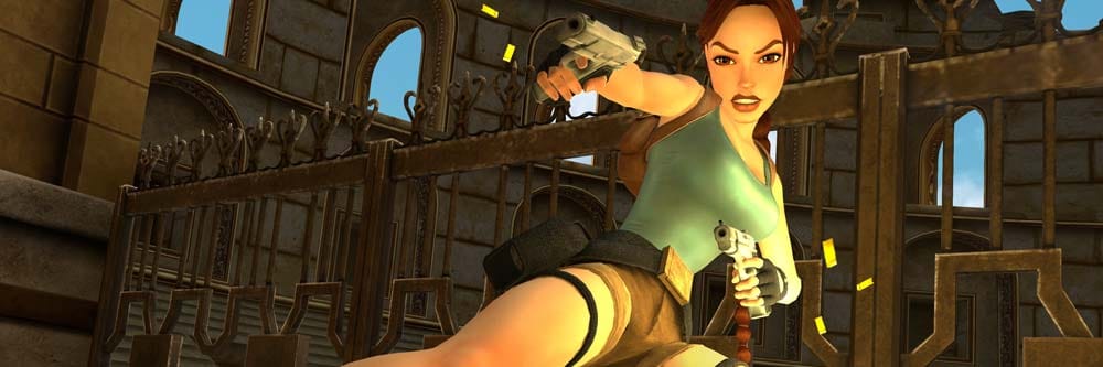Wide scene combining ancient ruins and city landscapes from Tomb Raider IV–VI Remastered
