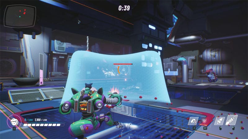 Character using abilities during cooperative roguelike gameplay