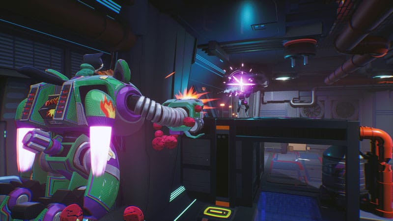 Action roguelike combat with enemies in a dynamic arena environment