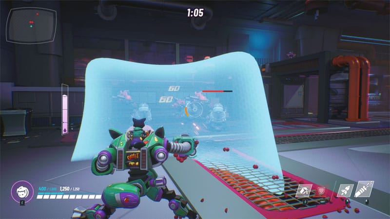 Exploring a procedurally generated arena during a roguelike run