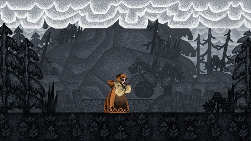Gameplay screenshot featuring mythological enemy encounter in a dark fantasy setting