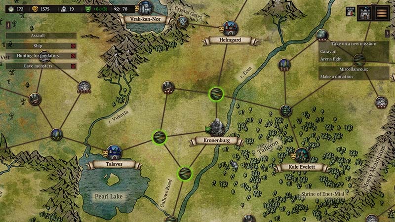 Army selection screen showing mixed faction units including dwarves and elvers