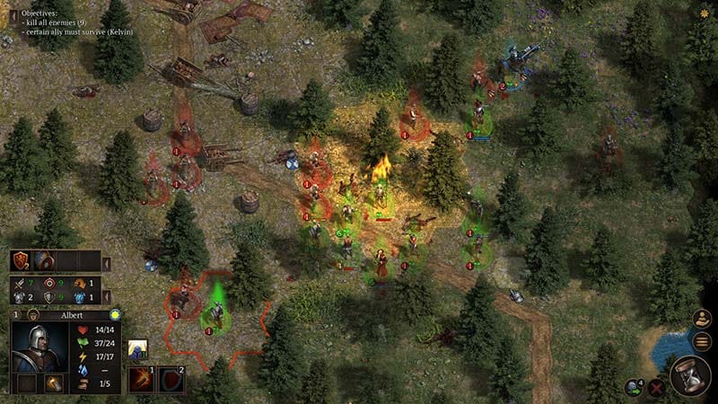 Environmental manipulation gameplay with terrain changes affecting movement paths