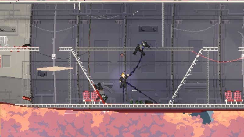 Interface screen displaying abilities and progression elements in a 2D action platformer