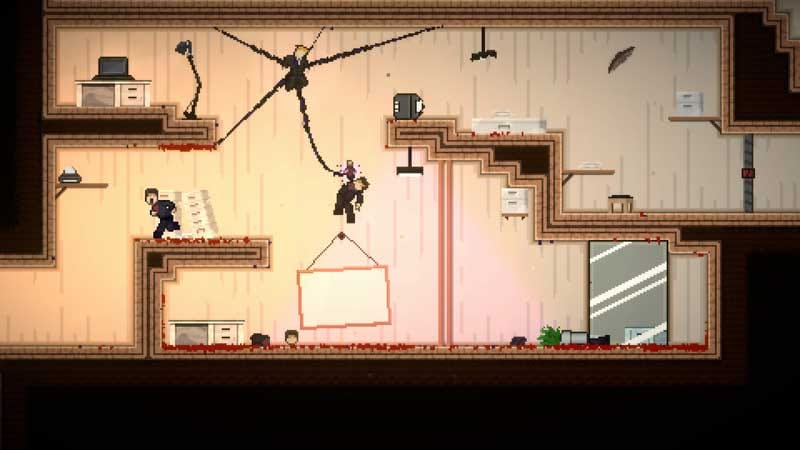 Menu interface showing upgrades and ability selection options