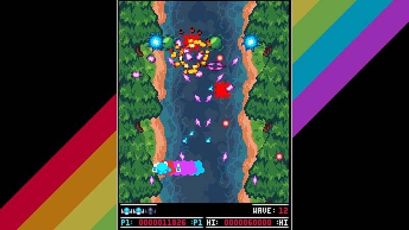 Action scene showing a character using movement abilities during combat