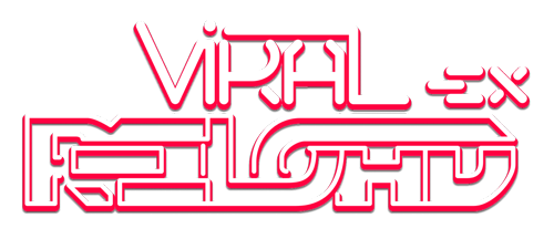 Viral Reload EX logo with arcade-style typography and sci-fi themed design