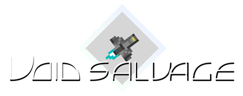 Void Salvage logo for a space roguelite auto battler
