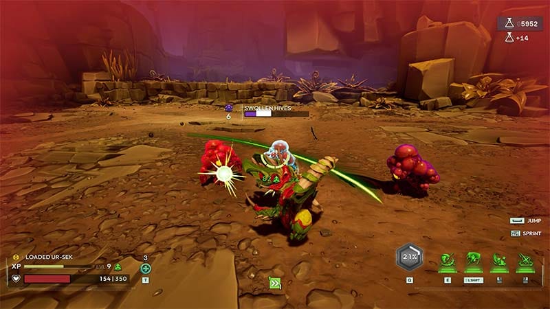 High intensity PvE combat with dodging and ability execution