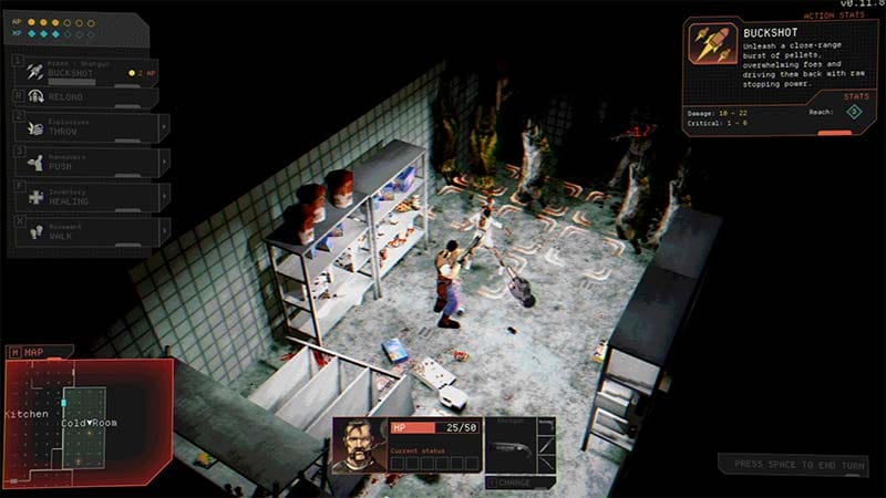 Abandoned urban environment with quarantine barriers and damaged infrastructure