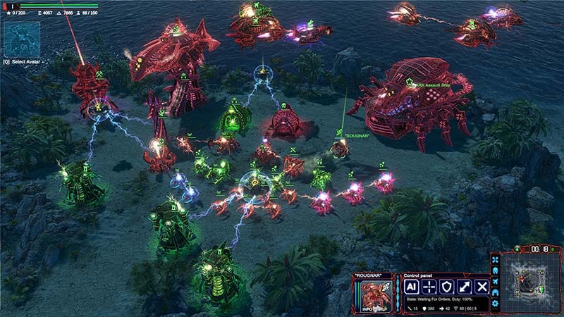 Gameplay scene highlighting hero upgrades and equipment management