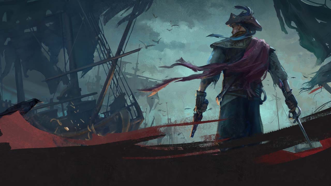 Open world pirate survival game environment showing ocean and islands