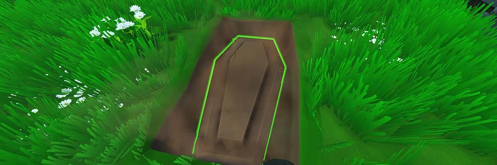 Zombie Graveyard Simulator gameplay banner with management and zombie survival