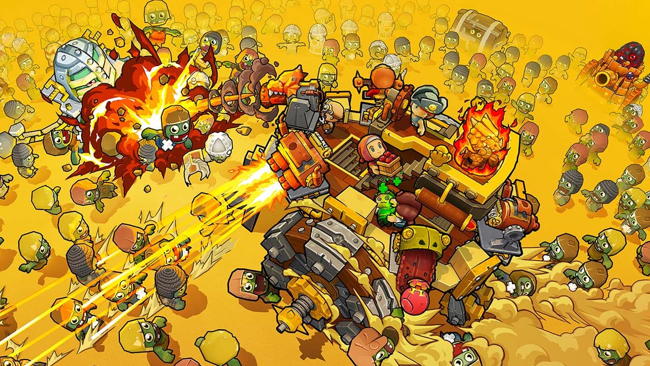 Key artwork featuring the ship battling zombie hordes at sea