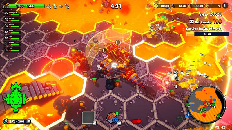 Tower defense gameplay during a zombie wave encounter