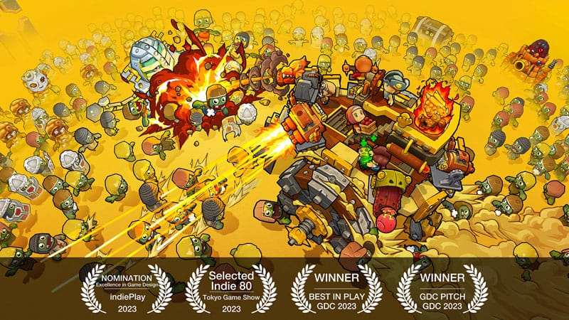 Bullet-heavy combat sequence during survival mode