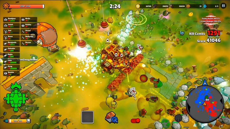 Exploration segment with resource collection