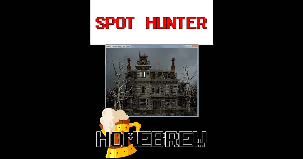 Fan-made box art for Spot Hunter homebrew game inspired by Magnavox Odyssey